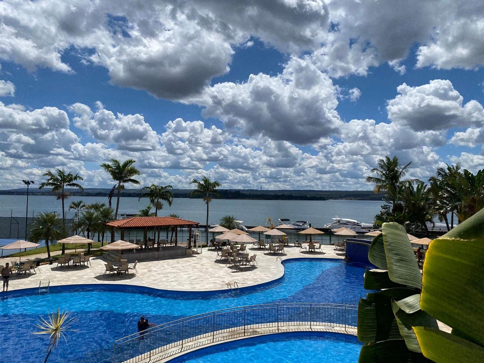 Luxuoso Flat Lake Side Com Vista Para O Lago 巴西利亚 外观 照片